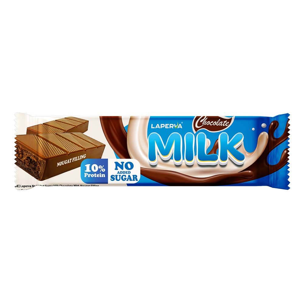 Laperva No Added Sugar Milk Chocolate With Nougat Filling